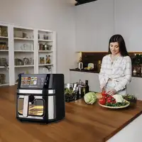 Freidora de Aire 8L 2200W LED Negro GAIA PLUS MELCHIONI FAMILY