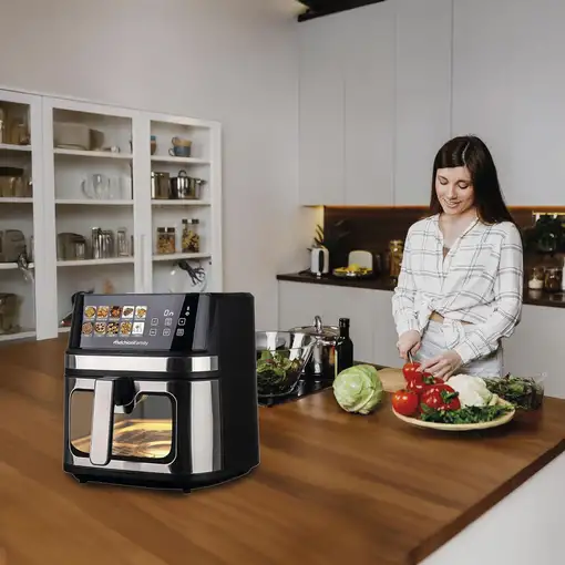 Freidora de Aire 8L 2200W LED Negro GAIA PLUS MELCHIONI FAMILY