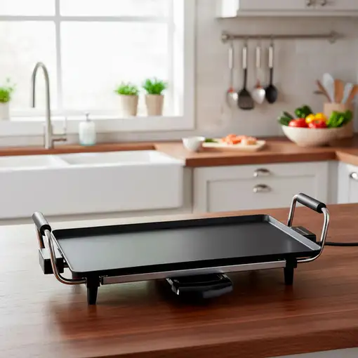 Plancha Teppanyaki Portátil 2000W 43x23cm Negro ATENA MELCHIONI FAMILY