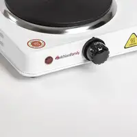 Cocina Eléctrica 1000W Placa Hierro Fundido Blanco COOK 1 MELCHIONI FAMILY