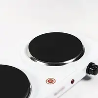 Cocina Eléctrica 1500W 2 Placas Hierro Fundido Blanca COOK 2 MELCHIONI FAMILY
