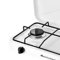 Hornillo de Gas 2 Quemadores Portátil Blanco MINERVA NEW 2 MELCHIONI FAMILY