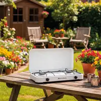 Hornillo de Gas 2 Quemadores Portátil Blanco MINERVA NEW 2 MELCHIONI FAMILY