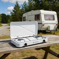 Hornillo de Gas 2 Quemadores Portátil Blanco MINERVA NEW 2 MELCHIONI FAMILY