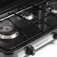 Hornillo de Gas 3 Quemadores Portátil Negro MINERVA NEW 3 MELCHIONI FAMILY