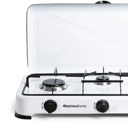 Hornillo de Gas 3 Quemadores Portátil Blanco MINERVA NEW 3 MELCHIONI FAMILY