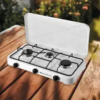 Hornillo de Gas 3 Quemadores Portátil Blanco MINERVA NEW 3 MELCHIONI FAMILY