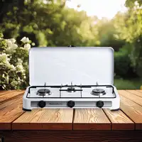 Hornillo de Gas 3 Quemadores Portátil Blanco MINERVA NEW 3 MELCHIONI FAMILY