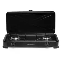 Hornillo de Gas 2 Quemadores Portátil Negro MINERVA NEW 2 MELCHIONI FAMILY Hornillo de Gas 2 Quemadores Portátil Negro MINERVA NEW 2 MELCHIONI FAMILY