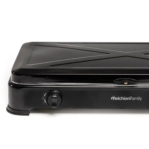 Hornillo de Gas 2 Quemadores Portátil Negro MINERVA NEW 2 MELCHIONI FAMILY