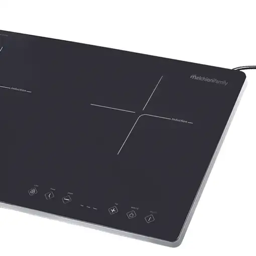 Placa Inducción Portátil 2 Fuegos 3300W Negro OBLIVION 2 MELCHIONI FAMILY