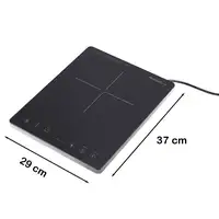 Placa Inducción Portátil 1 Fuego 2000W Negro OBLIVION 1 MELCHIONI FAMILY