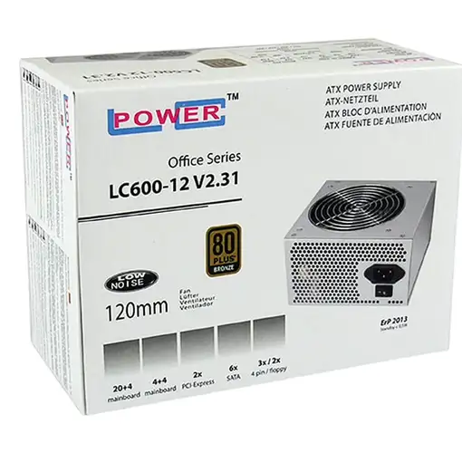 LC-Power LC600-12 V2.31 unidad de fuente de alimentación 400 W 20+4 pin ATX ATX Gr