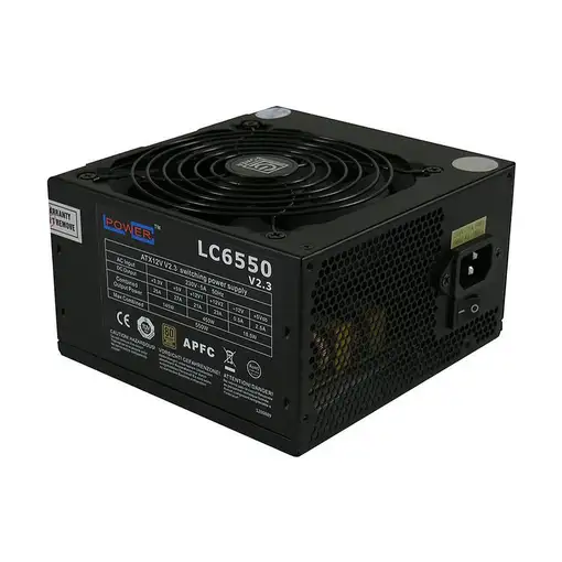 LC-Power LC6550 V2.3 unidad de fuente de alimentación 550 W 20+4 pin ATX ATX Negro