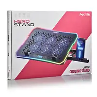 NGS HERO STAND almohadilla fría 39,6 cm (15.6'') 2400 RPM Negro