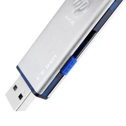 HP x730w unidad flash USB 64 GB USB tipo A 3.2 Gen 1 (3.1 Gen 1) Azul, Acero inox