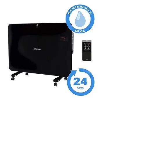 Sauber SERIE 7-1 Interior Negro 1500 W Convector