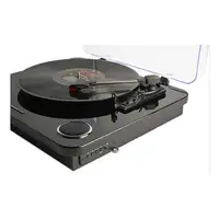 Energy Sistem BlackSpin Tocadiscos de tracción por correa Negro, Transparente