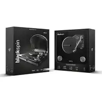 Energy Sistem BlackSpin Tocadiscos de tracción por correa Negro, Transparente