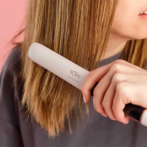 Solac Expert 4 Sense PP7262 Plancha de pelo Caliente Negro, Blanco 55 W