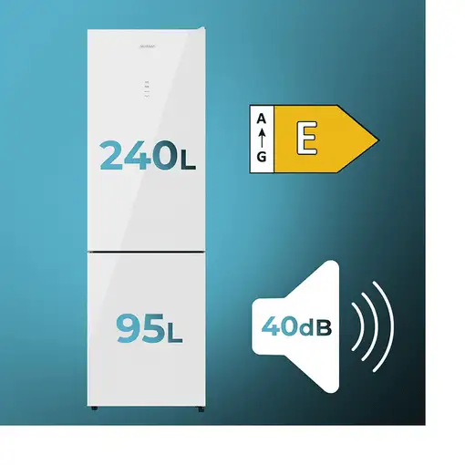 Frigoríficos сombis Independiente 333 L Blanco A01_EU01_109105 CECOTEC