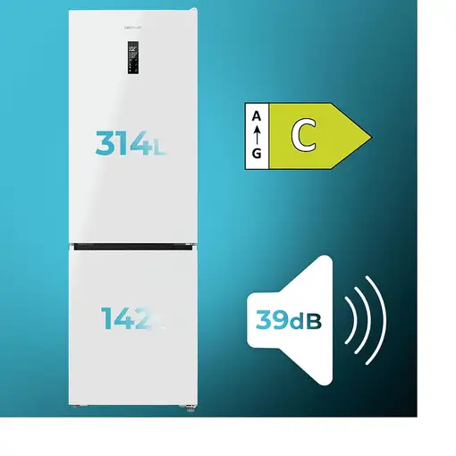 Frigoríficos сombis Independiente 456 L Blanco A01_EU01_109124 CECOTEC