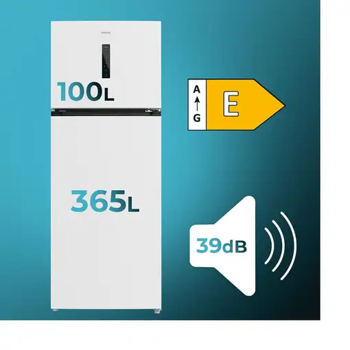 Frigoríficos dos puertas Independiente 465 L Blanco 02071 CECOTEC