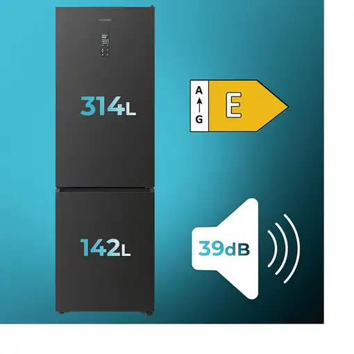 Frigoríficos сombis Independiente 456 L Negro A01_EU01_109121 CECOTEC