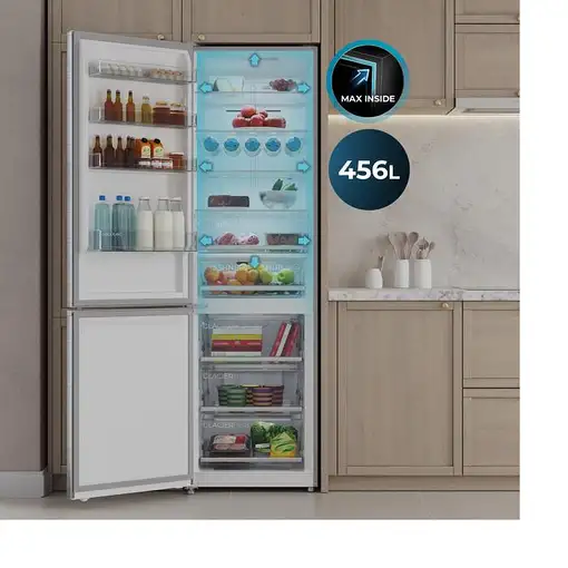 Frigoríficos сombis Independiente 456 L Acero inoxidable A01_EU01_109125 CECOTEC