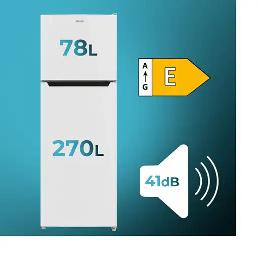 Frigoríficos dos puertas Independiente 348 L Blanco 02069 CECOTEC