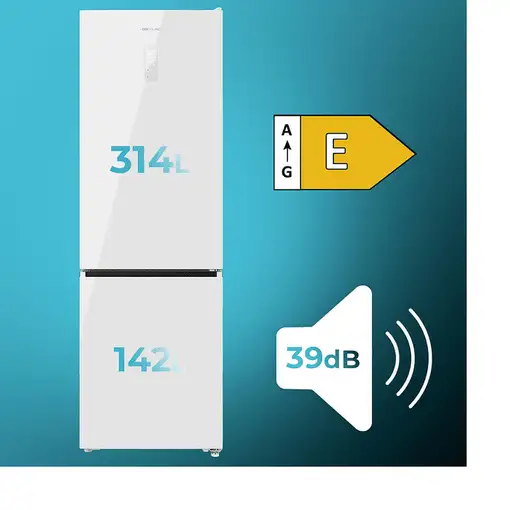 Frigoríficos сombis Independiente 456 L Blanco A01_EU01_109122 CECOTEC