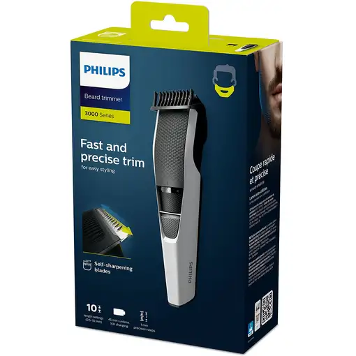 Philips 3000 series Barbero con posiciones de 1 mm de precisión