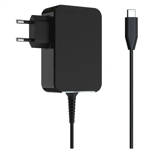 LC-Power LC-NB-GAN-65-C cargador de dispositivo móvil Portátil Negro Corriente alt