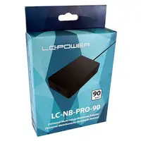 LC-Power LC-NB-PRO-90 adaptador e inversor de corriente Interior 90 W Negro