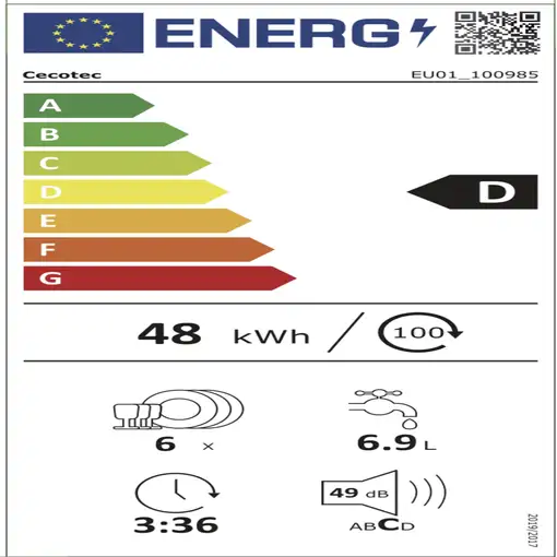 Lavavajillas 6 place settings A01_EU01_100985 CECOTEC