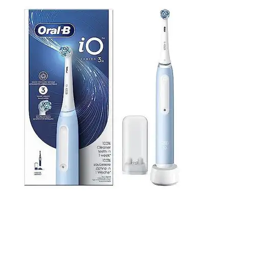 Oral-B Braun iO Series 3N Adulto Cepillo dental vibratorio Azul claro, Blanco