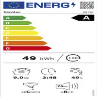 Cecotec Bolero DressCode 9900 Inverter FullColor Steel A lavadora Carga frontal 9