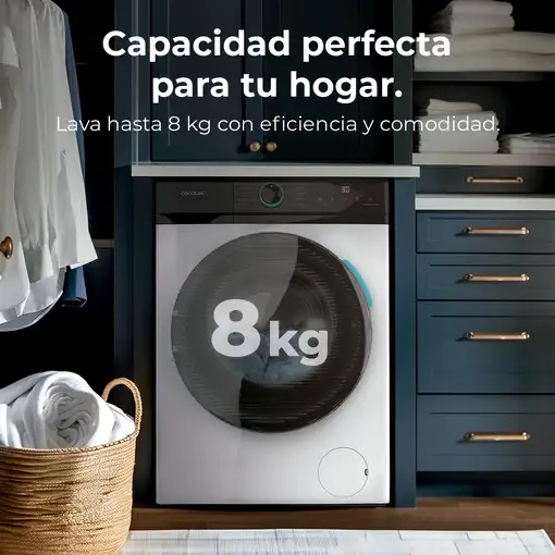 Cecotec Lavadora de carga frontal Bolero DressCode 8110 Inverter