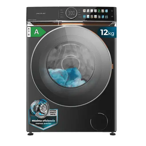 Lavadora carga frontal 12 kg 1400 RPM Acero 01918 CECOTEC Lavadora carga frontal 12 kg 1400 RPM Acero 01918 CECOTEC