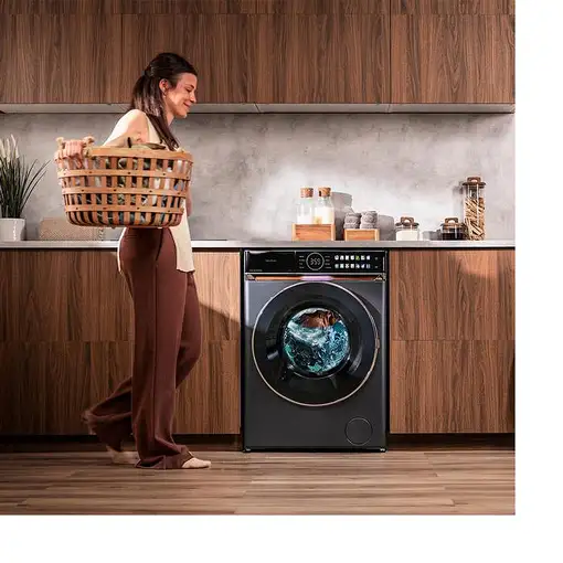 Lavadora carga frontal 12 kg 1400 RPM Acero 01918 CECOTEC