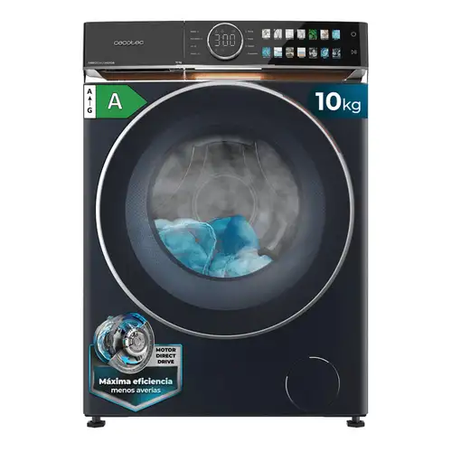 Lavadora carga frontal 10 kg 1400 RPM Azul 01917 CECOTEC