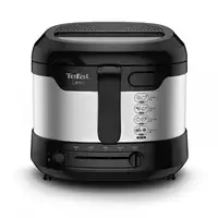 Tefal Uno FF215D Sencillo 1,8 L Independiente 1600 W Freidora Negro, Acero inoxida
