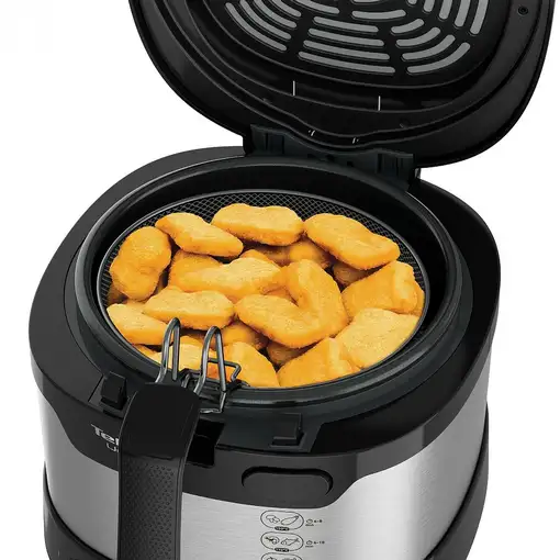 Tefal Uno FF215D Sencillo 1,8 L Independiente 1600 W Freidora Negro, Acero inoxida