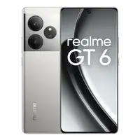 Smartphone realme GT 6 17,2 cm (6.78'') 5G 5500 m 256GB/12GB RAM plateado REALME Smartphone realme GT 6 17,2 cm (6.78'') 5G 5500 m 256GB/12GB RAM plateado REALME