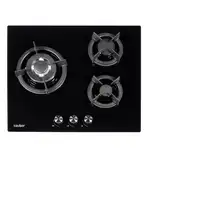 Sauber SECGN06 Negro Integrado 60 cm Encimera de gas 3 zona(s)