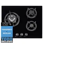 Sauber SECGN06 Negro Integrado 60 cm Encimera de gas 3 zona(s)