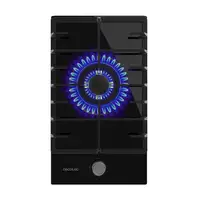 Cecotec Bolero Squad G 1200F Glass Black Negro Integrado 29 cm Encimera de gas 1