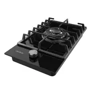 Cecotec Bolero Squad G 1200F Glass Black Negro Integrado 29 cm Encimera de gas 1
