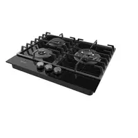 Cecotec Bolero Squad G 3200F Glass Black Negro Integrado 58 cm Encimera de gas 3