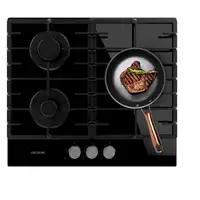 Cecotec Bolero Squad G 3200F Glass Black Negro Integrado 58 cm Encimera de gas 3
